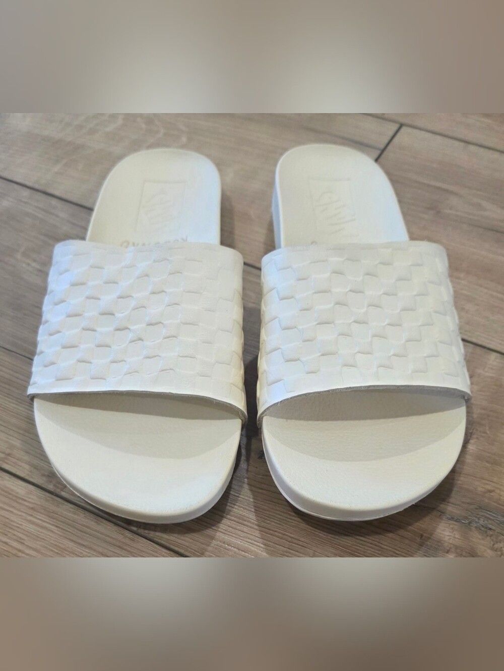 Vans x Karina Rozunko Decon Slide Sandals Women’s 8 Buttercream
